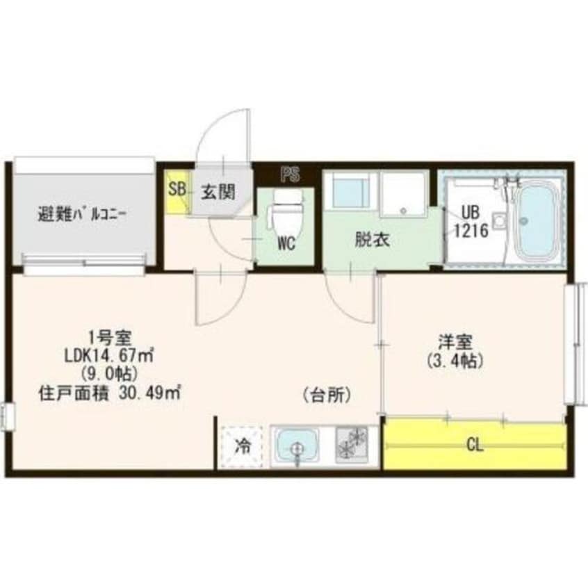 間取図 ハーモニーテラス瀬古