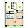 仮称宮ノ腰704マンション 2LDKの間取り