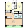 仮称宮ノ腰704マンション 2LDKの間取り