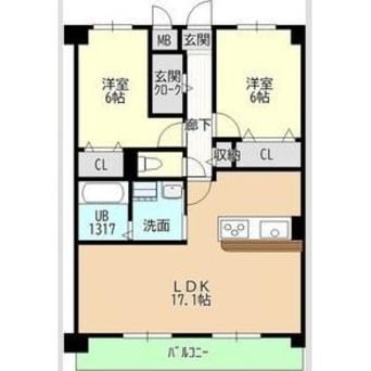 間取図 仮称宮ノ腰704マンション