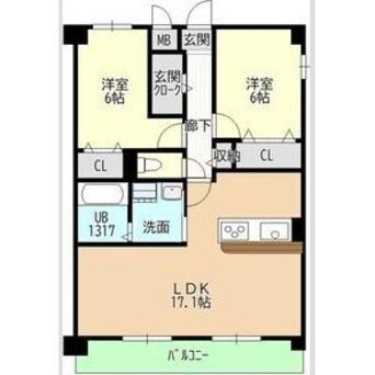 間取図 仮称宮ノ腰704マンション