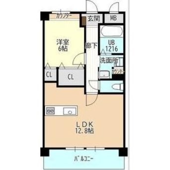 間取図 La・Fonte野萩(ラ・フォンテ野萩)