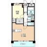 La・Fonte野萩(ラ・フォンテ野萩) 1LDKの間取り