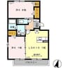 アースクリスタル 2LDKの間取り