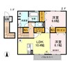 Ｈａｒｕ 2LDKの間取り