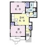 ラフィネ 2DKの間取り