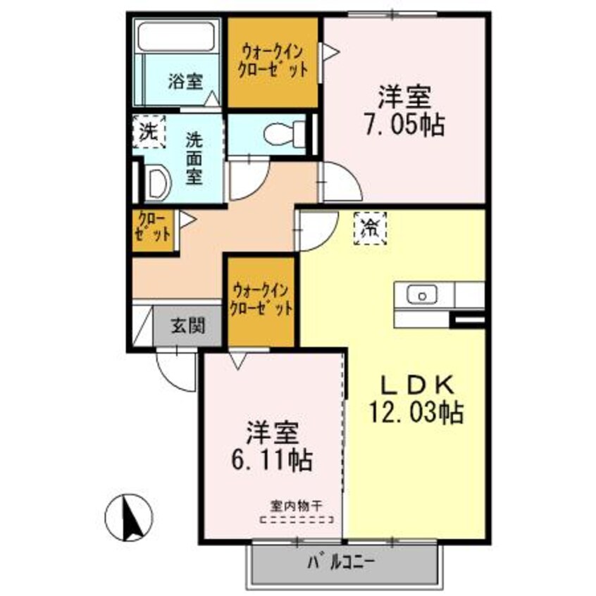 間取図 アルカディア永森