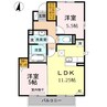 Ｄ－ｒｏｏｍ Ｒｉｃｏ 2LDKの間取り