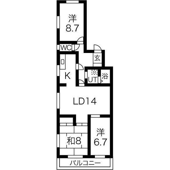 間取り図 サンハイツ引山