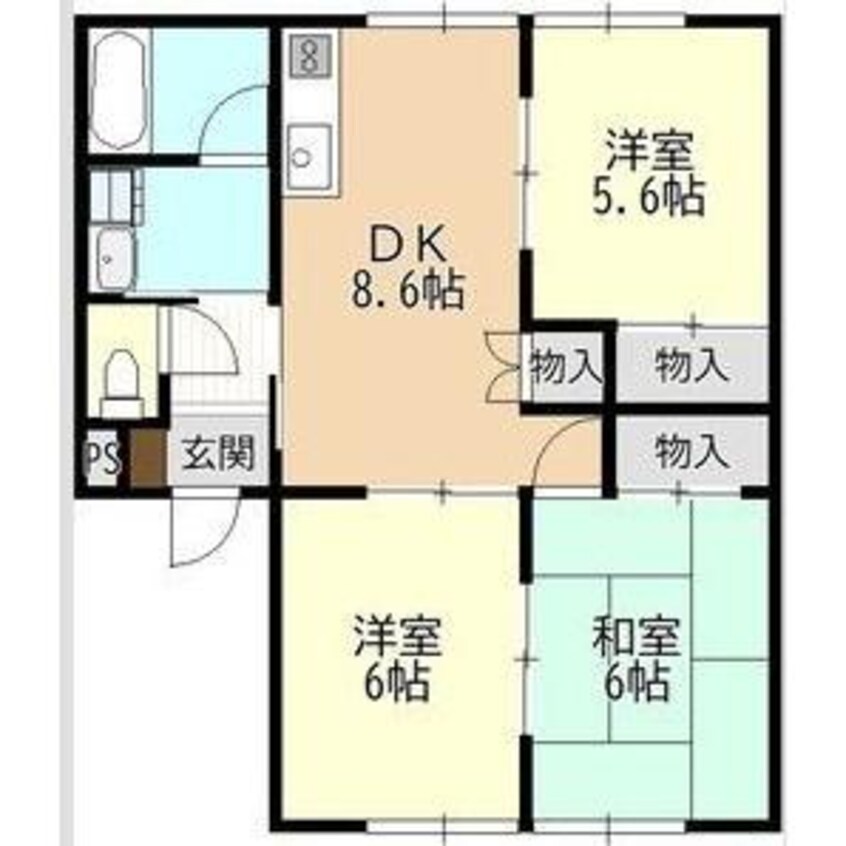 間取図 ピアー横手
