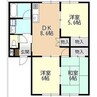 ピアー横手 3DKの間取り