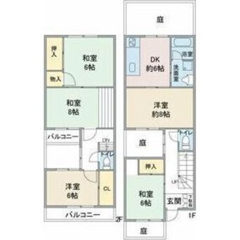 間取図 大谷町貸家