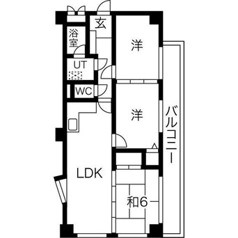 間取図 ユーハウス引山