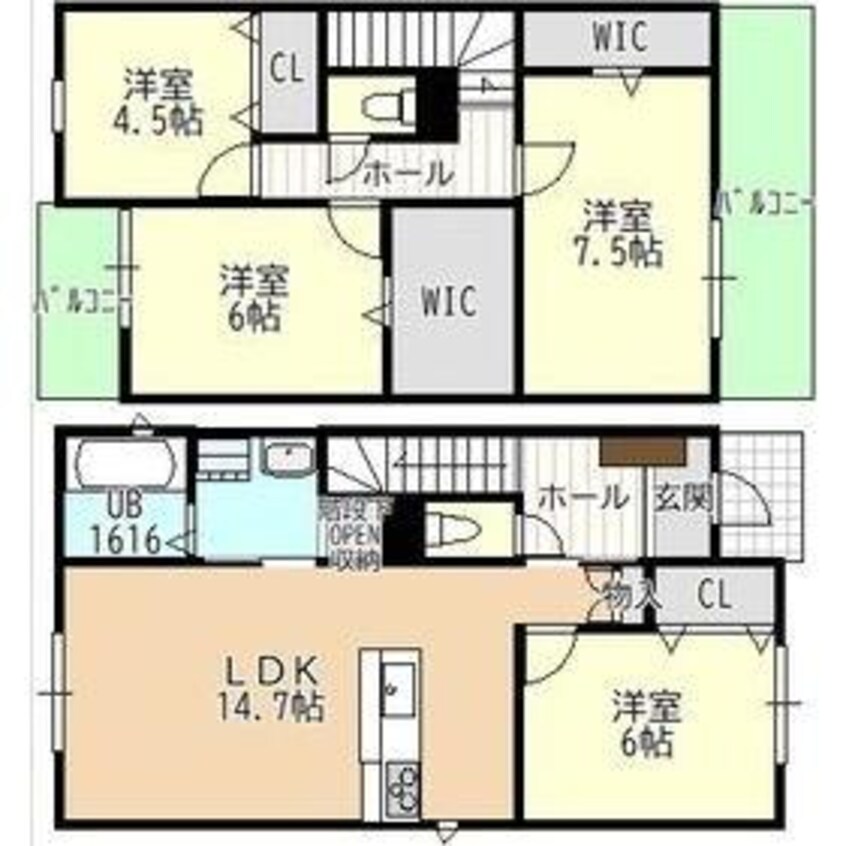 間取図 金屋2-391KODATEXⅥ