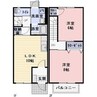 ブランシェ越水 2LDKの間取り