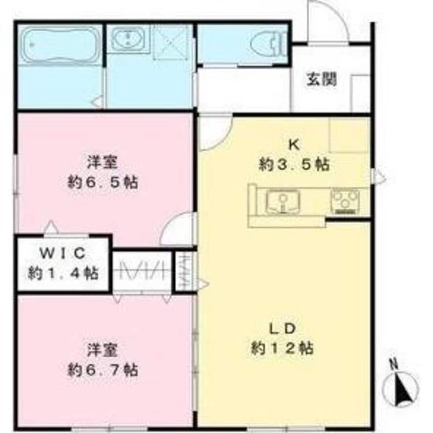 間取図 コテージ