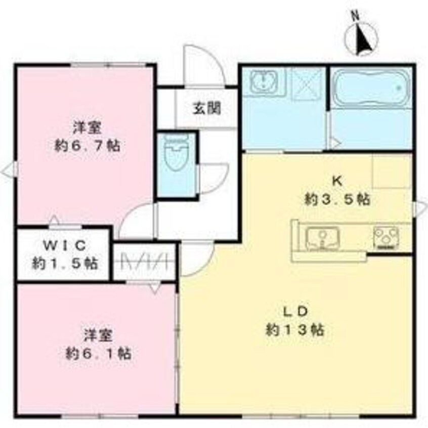 間取図 コテージ