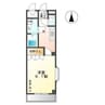 コンフォースハイム 1Kの間取り