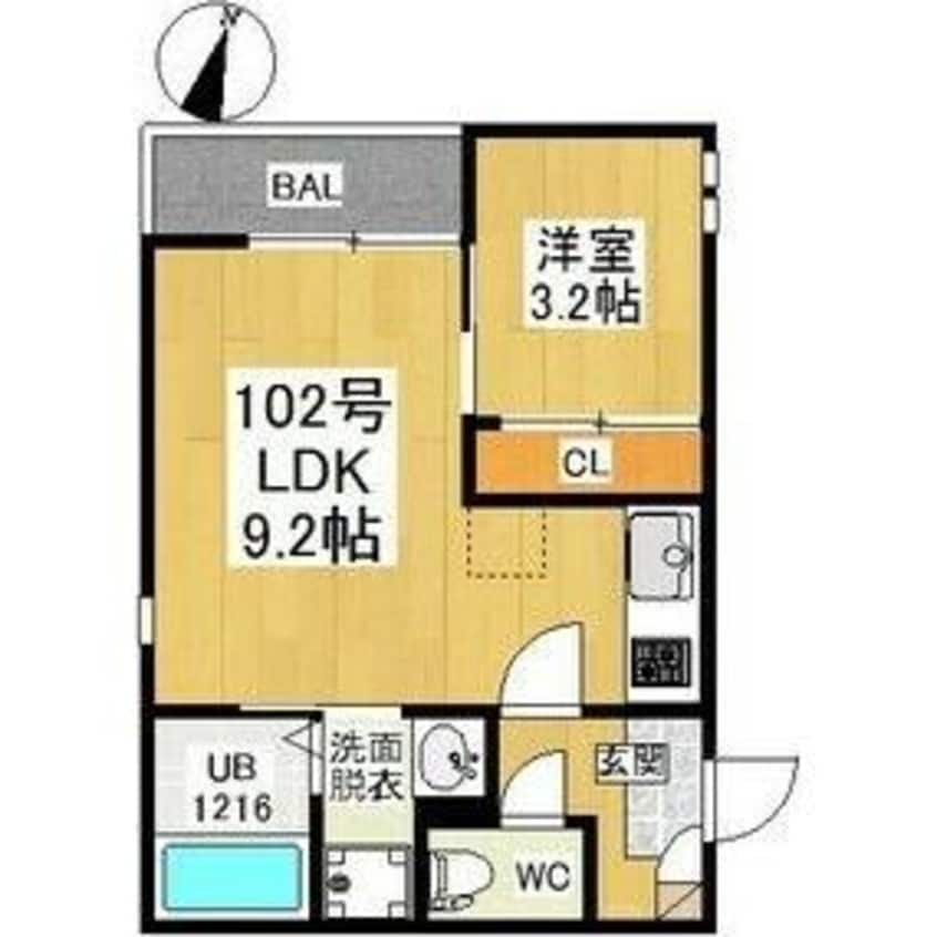 間取図 GRANDTIC瓢箪山