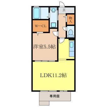 間取図 クレール・ヴィラージュⅡ