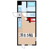 ノア名駅南 1Rの間取り