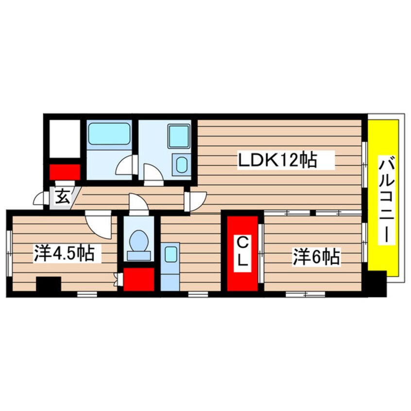 間取図 ファミーユ白川