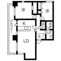 スクエア・アパートメントの間取図