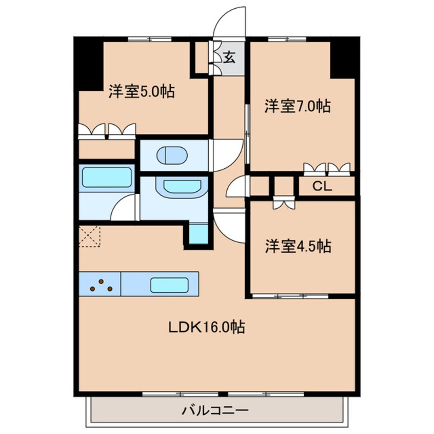 間取図 ラフィシア上前津