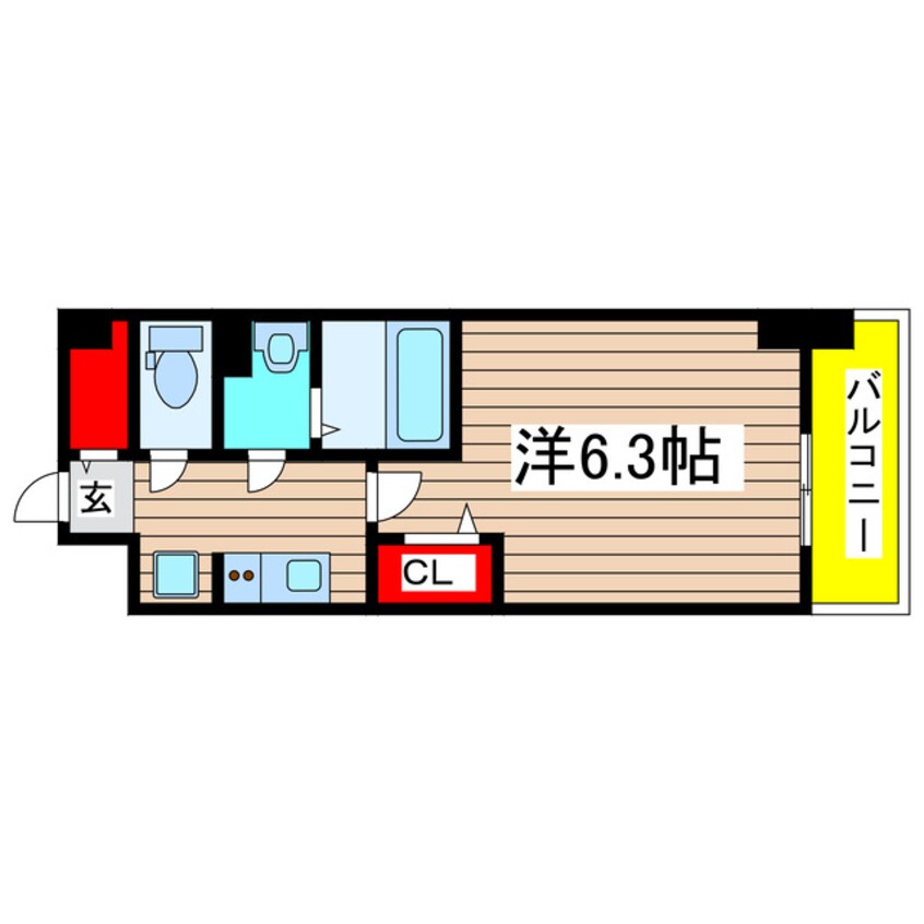 間取図 メイクス名駅南Ⅱ