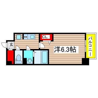 間取図 メイクス名駅南Ⅱ