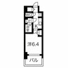 メイクス名駅南Ⅱ 1Kの間取り