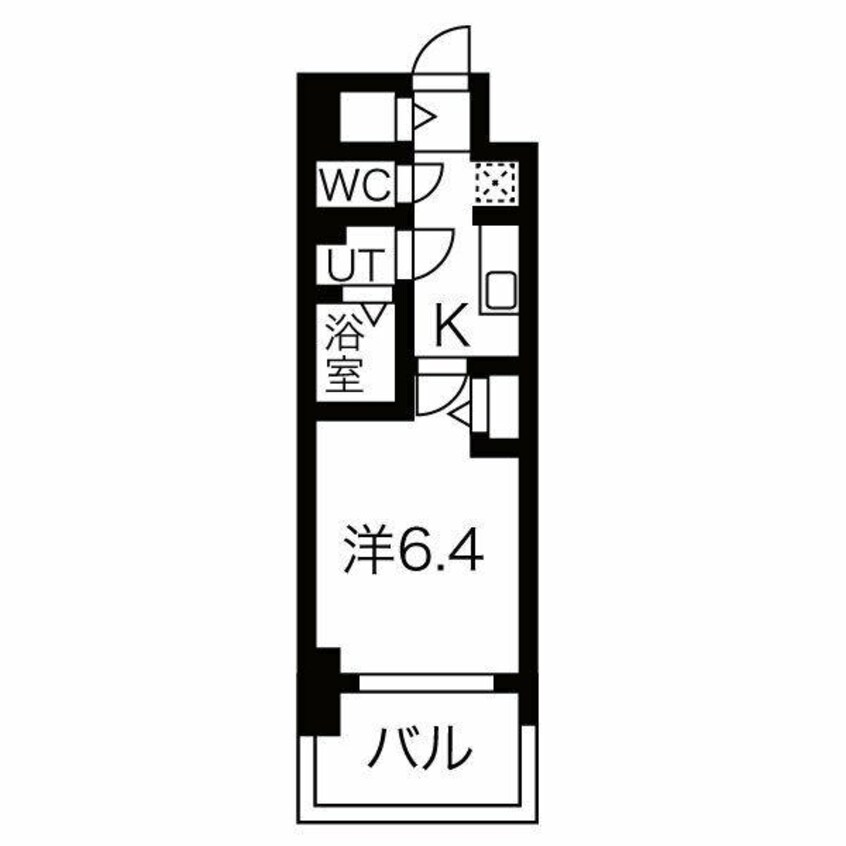 間取図 メイクス名駅南Ⅱ