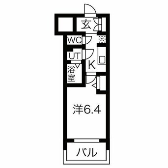 間取図 メイクス鶴舞Ⅱ