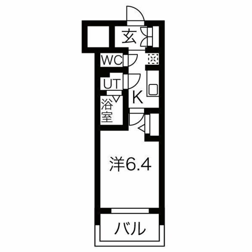 間取図 メイクス鶴舞Ⅱ