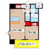 スプランディッド大須門前町 1LDKの間取り