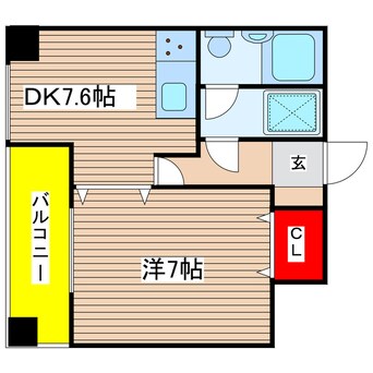 間取図 パルナス栄