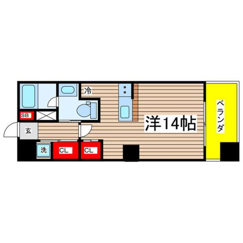 間取図 グレンパーク中島