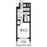 ファステート東別院シュプール 1Kの間取り