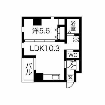 間取図 サンエスケーイワタ丸の内