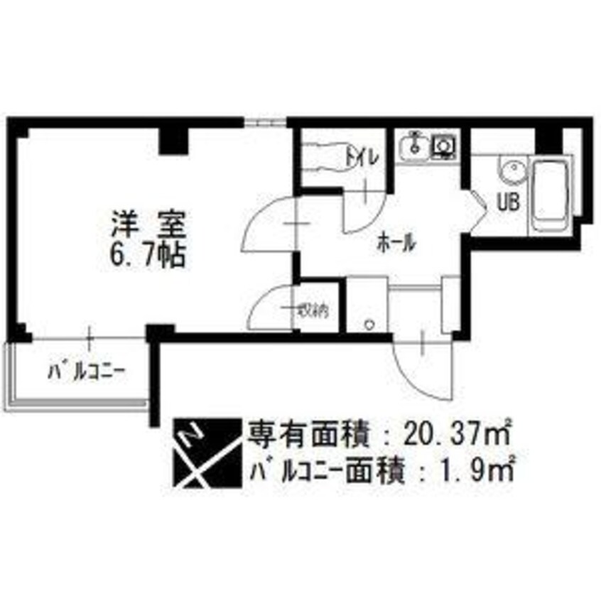 間取図 シャトー村瀬・千代田