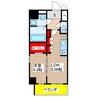 クレストタワー栄 1LDKの間取り