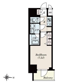 間取図 S-RESIDENCE栄四丁目