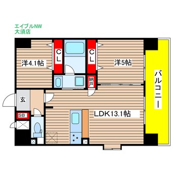 間取図 スプランディッド名駅NORTH