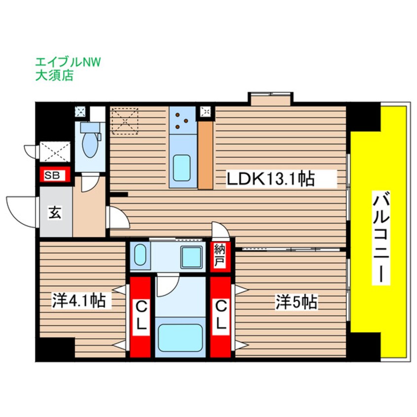 間取図 スプランディッド名駅NORTH