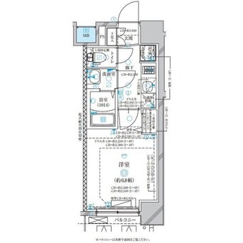 間取図 ディアレイシャス名古屋太閤通Ⅱ