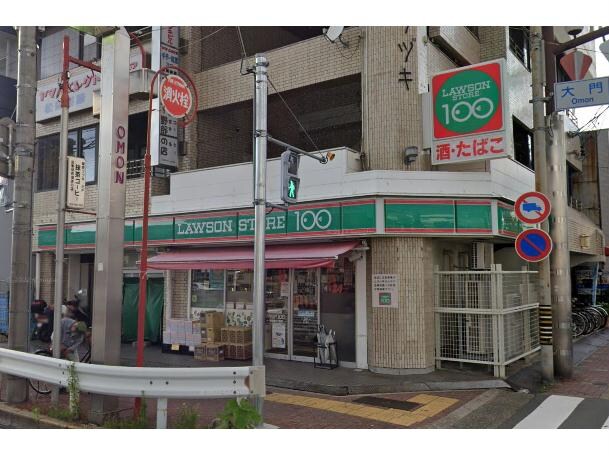 ローソンストア100太閤通六丁目店(コンビニ)まで90m ディアレイシャス名古屋太閤通Ⅱ