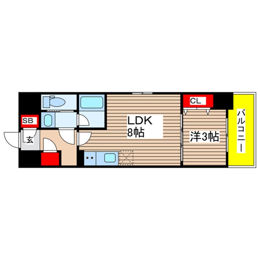 間取図 ルネフラッツ名駅南　