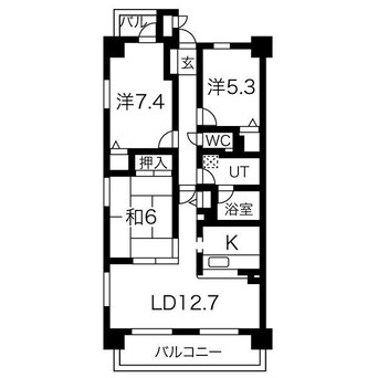 間取図 グランドール泉