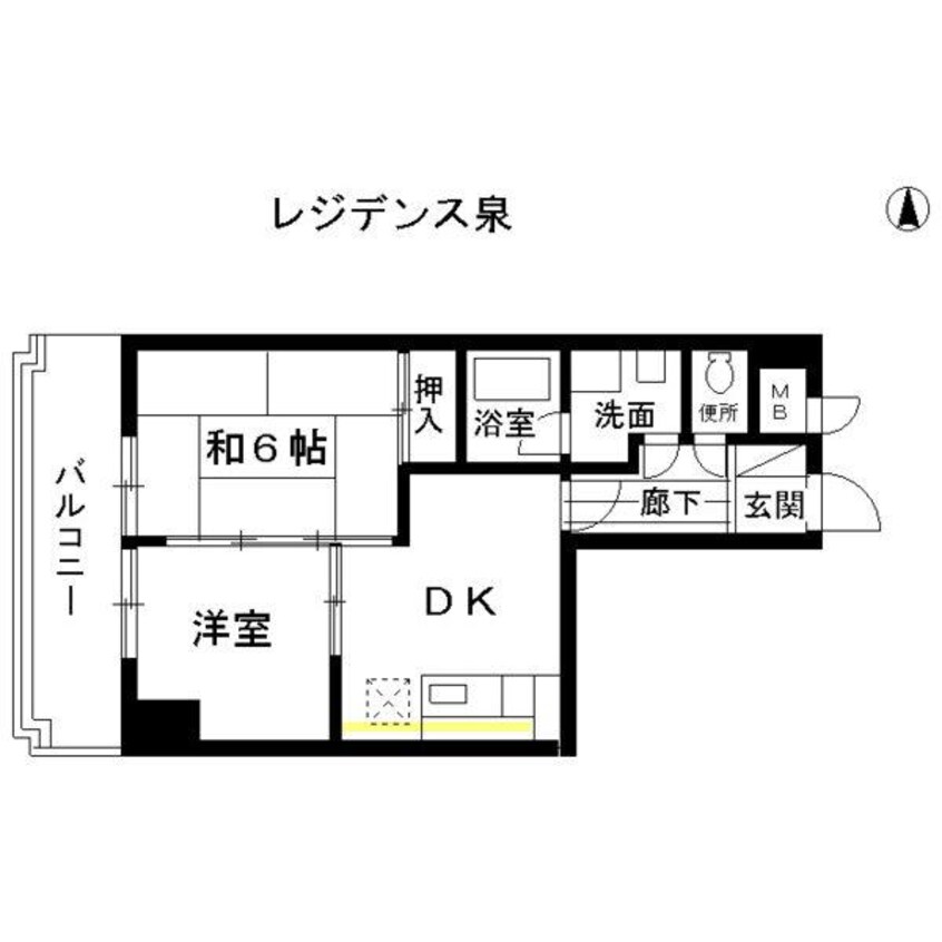 間取図 レジデンス泉