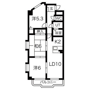 間取図 パラディーソ白壁